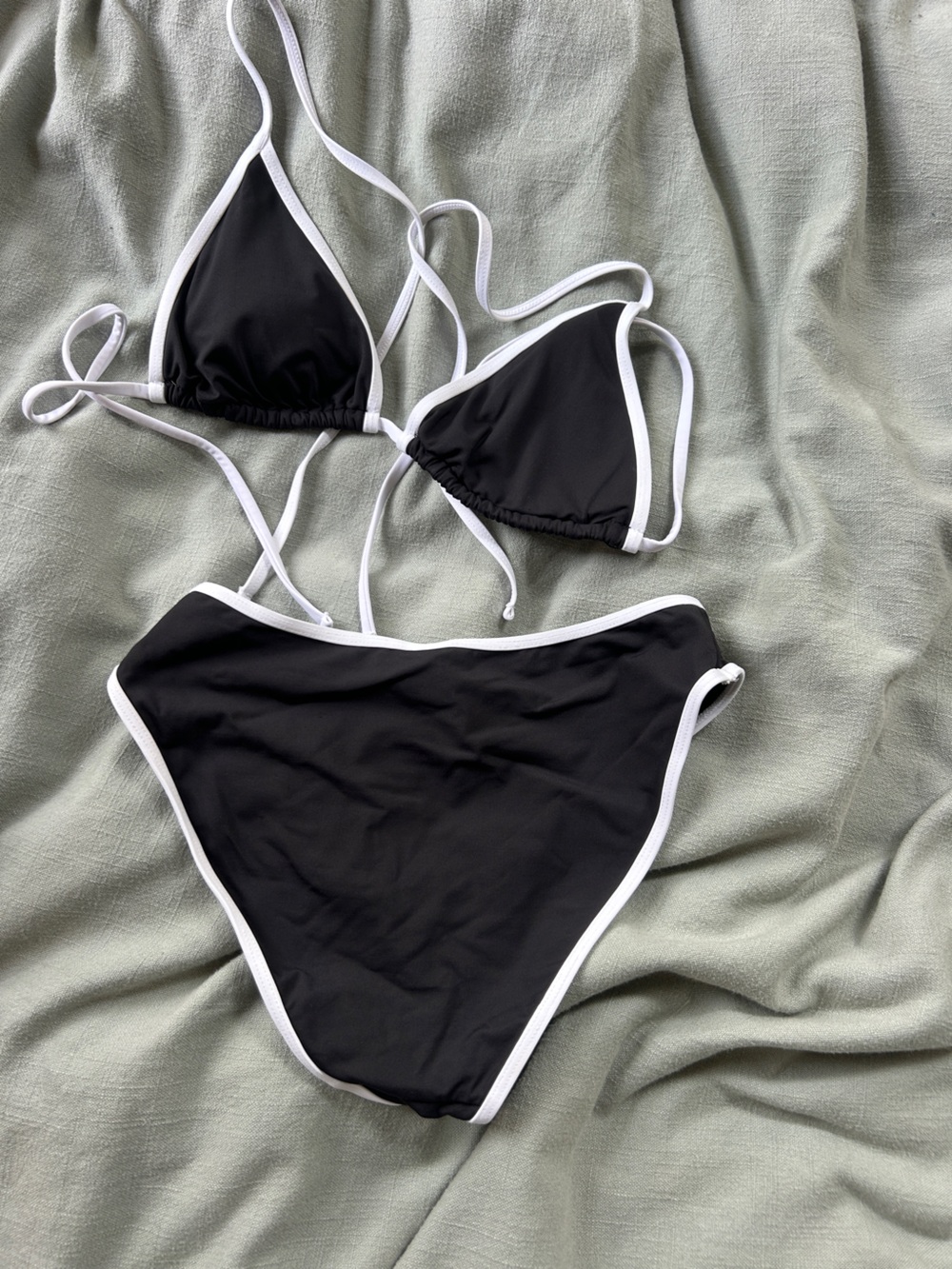 Black & White Sporty BECCA Bikini Set